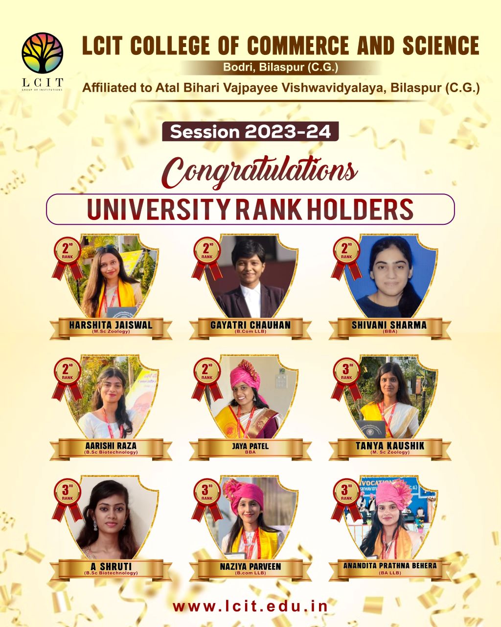 University Rank Holder
